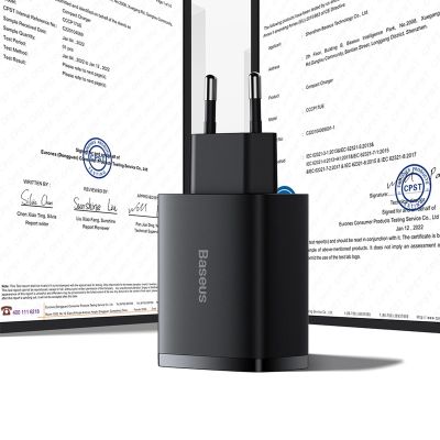 14. Baseus Compact Ladegerät 3x USB 17W schwarz (CCXJ020101)