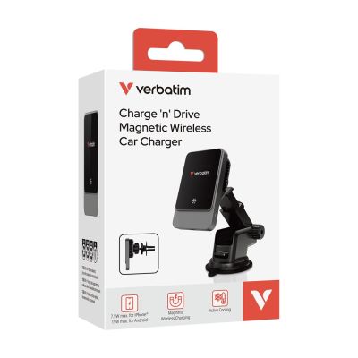 3. Verbatim Charge 'n' Drive Smartphone Schwarz USB Kabelloses Laden Schnellladen Automatisch