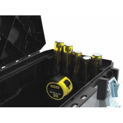 2. Stanley 1-95-616 Werkzeugkasten, Schwarz/Grau