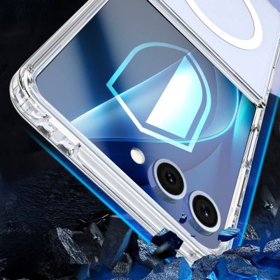 4. 3mk Armor MagCase für Samsung Galaxy Z Flip 7 - Transparent