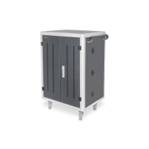DIGITUS mobiler Schrank auf Rollen zum Laden von bis zu 30 Notebooks/Tablets bis zu 15,6 Zoll