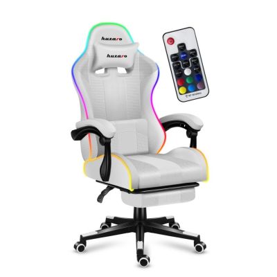14. Huzaro Force 4.7 RGB Weißer Gaming-Stuhl