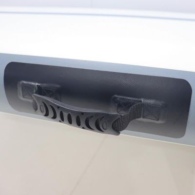 18. Luftkissen-Turnmatte für Akrobatikpfade, 300 x 100 x 15 cm, mit elektrischer Pumpe, grau