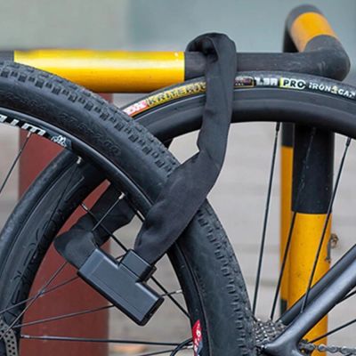 3. Rockbros 32430708001 Fahrradschloss mit Schlüssel 0,97 m – Schwarz