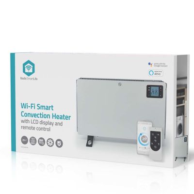 10. Nedis HTCO50WTW Heizlüfter für den Innenbereich, weiß, 2000 W, elektrischer Konvektor
