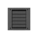 7. LANBERG Installationsschrank TPR 10" mit Mesh-Platte 340×340×140, schwarz (vormontiert)