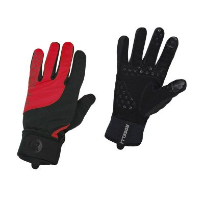 Rogelli STORM Winterhandschuhe, schwarz und rot, Größe XL