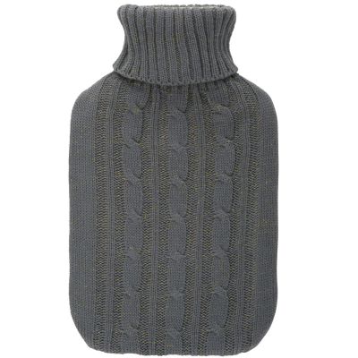 17. Gummiwärmflasche im Bezug ALPINA 1,7 l, grau