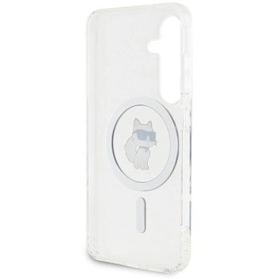 7. Karl Lagerfeld IML Choupette MagSafe Hülle für Samsung Galaxy S24 – transparent
