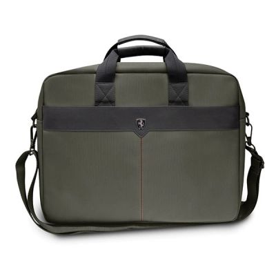 Ferrari Off Track Scuderia-Tasche für einen 16-Zoll-Laptop – grün