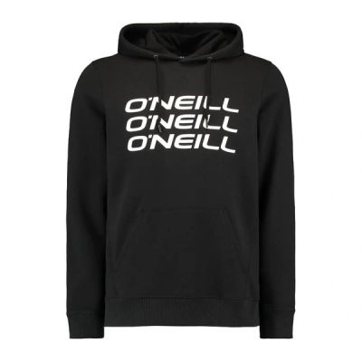 2. O'Neill Herren-Sweatshirt mit Kängurutasche, komplett schwarz, modisch