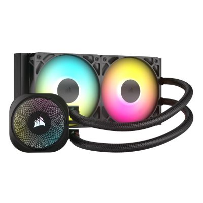 11. Corsair NAUTILUS 240 RS ARGB Flüssigkeits-Prozessor-All-in-One-Flüssigkeitskühler Schwarz 1 Stück.