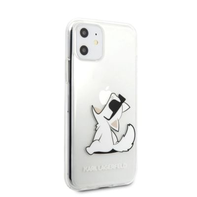 3. Karl Lagerfeld Choupette Fun iPhone 11 / Xr Hülle - Transparent