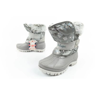 8. Lee Cooper Winterstiefel Kinder isolierte Schneestiefel für Mädchen Grau