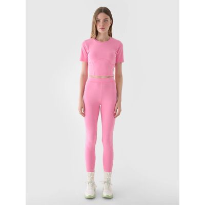 4. Damen Crop Top Slim Uni 4F 4FRAW24TTSHF2581-54S