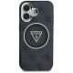 3. Guess IML Metal Glitter 4G Circle Triangle MagSafe Case für iPhone 16 - Schwarz