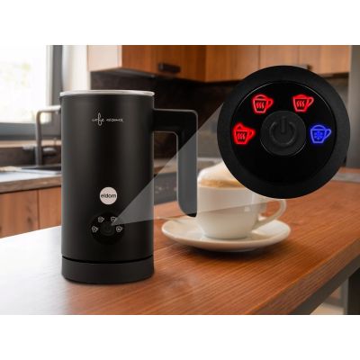 5. ELDOM Milchaufschäumer SI560C FOMI 500 W, schwarz, 300 ml, Aufschäumen und Erwärmen