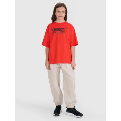 7. Oversized T-Shirt mit Kinderaufdruck 4F 4FJRSS25TTSHU3296-62S