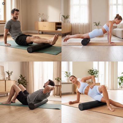 14. Pilates-Roller 90 cm, Rolle für Dehnübungen Spokey LONGY