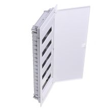 Einbaugehäuse aus Kunststoff mit Metalltür, flächenbündig, Schutzart IP40, 5 Reihen, 60 Module, Noark PM