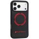 3. Audi RSQ Carbonfaser Sport Red Circle MagSafe Hülle für iPhone 18 Pro Max / 17 Pro Max - Schwarz