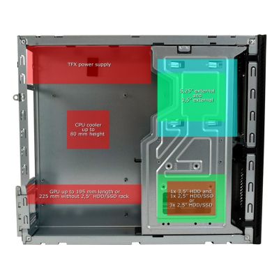 11. LC-Power LC-1406MB-TFX-ON Micro-Tower-Computer-Sicherheitshalterungen & -Befestigungen Schwarz