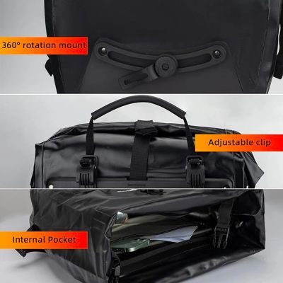5. Rockbros 30140022001 wasserdichte Fahrradträgertasche – Schwarz