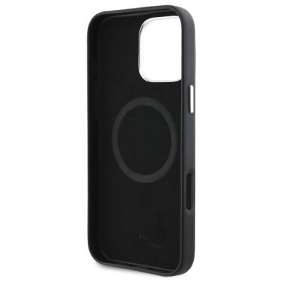 7. BMW-Logo-Metallhülle mit MagSafe-Funktion für iPhone 16 Pro – Schwarz