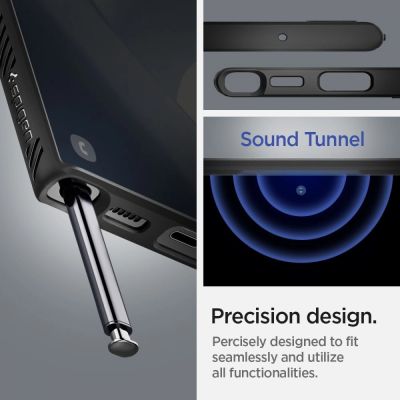10. Spigen Liquid Air Hülle für Samsung Galaxy S22 Ultra – Mattschwarz