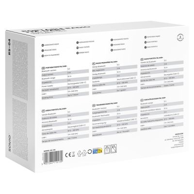 5. SAVIO Tragbares Radio DAB+ RS-04