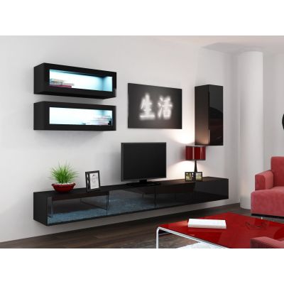 6. TV-Schrank VIGO '140' 30/140/40 schwarz/schwarz