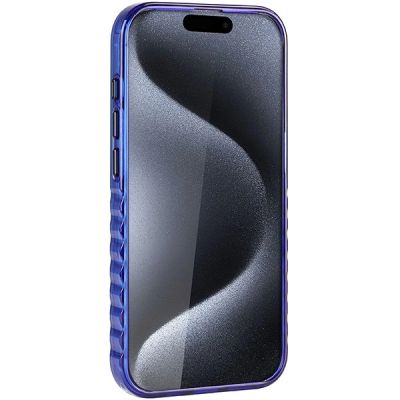 3. Audi IML Big Logo MagSafe Hülle für iPhone 15 Pro Max – blau