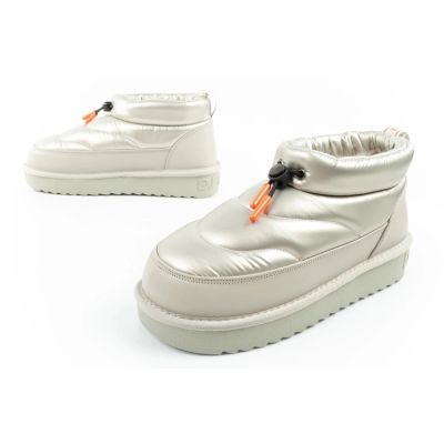 8. D.Franklin Damen Schneestiefel Winter Modische Isolierte Stiefeletten Silber