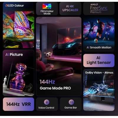 6. Hisense E7Q PRO 43E7Q PRO 109,2 cm (43") 4K Ultra HD Smart TV Wi-Fi Schwarz