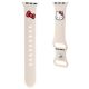 3. Hello Kitty Silikon-Kitty-Kopfband für Apple Watch 38/40/41 mm – Beige
