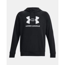 Under Armour Rival Fleece Logo Hoodie mit Kapuze – black/white