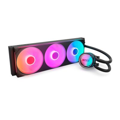 NZXT Kraken Core 360 RGB Prozessor-Flüssigkeitskühlungs-Kit 12cm Schwarz 1 Stück.
