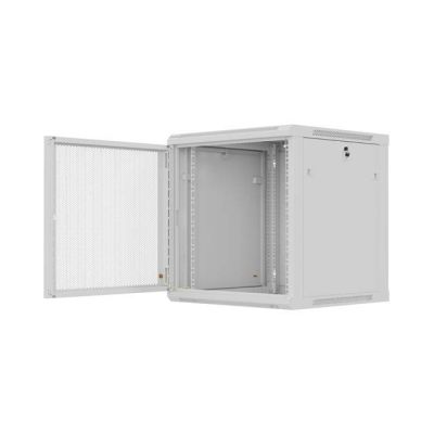 19. LANBERG 19" 12U 600X600 GRAUER WANDMONTIERTER RACK-SCHRANK MIT PERFORIERTEN TÜREN (FLAT PACK)
