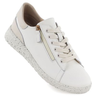 Beige Damen-Lederschuhe mit hohem Absatz, Modell Jezzi 138