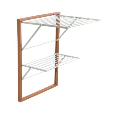 ARREDAMENTI KEVIN Wand-Wäschetrockner - 64 x 67 cm, Braun