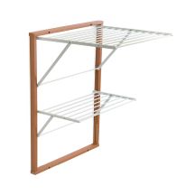 ARREDAMENTI KEVIN Wand-Wäschetrockner - 64 x 67 cm, Braun