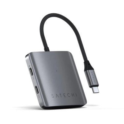 4. Satechi - Hub - mit Stromversorgung - 4 x USB-C 3.2 Gen 2 - Desktop-Computer