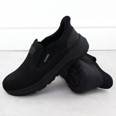 4. Wasserdichte Herren-Lederschuhe zum Hineinschlüpfen, schwarz Rieker 06052-00