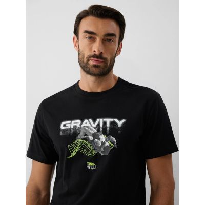 3. Herren-Regular-T-Shirt mit Print 4F 4FRAW26TTSHM4663-20S