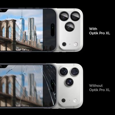 6. Spigen Optik Pro XL Kameralinsenglas für iPhone 17 Pro – Silber
