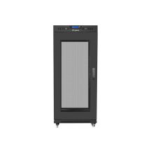LANBERG Standschrank 19" 27U 600X800 Lochtür LCD Schwarz FF01-6827-23BL (Flachverpackung)