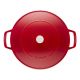 2. Tiefe Schmorpfanne mit Deckel Staub – 24 cm, Rot