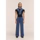 3. CASALL Damen-Jogginghose mit geradem Bein in Pfirsichfarbe, Marineblau