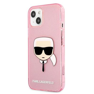 2. Karl Lagerfeld Glitzer Karl's Head Case für iPhone 13 mini - Pink
