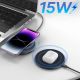 11. Wozinsky WLI-01Y 15W Qi Induktives Ladegerät mit USB-C Kabel - Schwarz